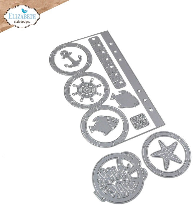 Elizabeth Craft Designs Planner Essentials 48: Patrijspoortpagina Die Set (1937)